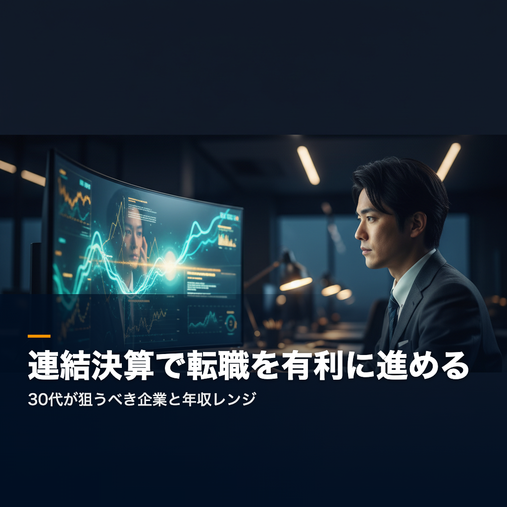 経理 連結決算 転職 30代が狙うべき企業と年収