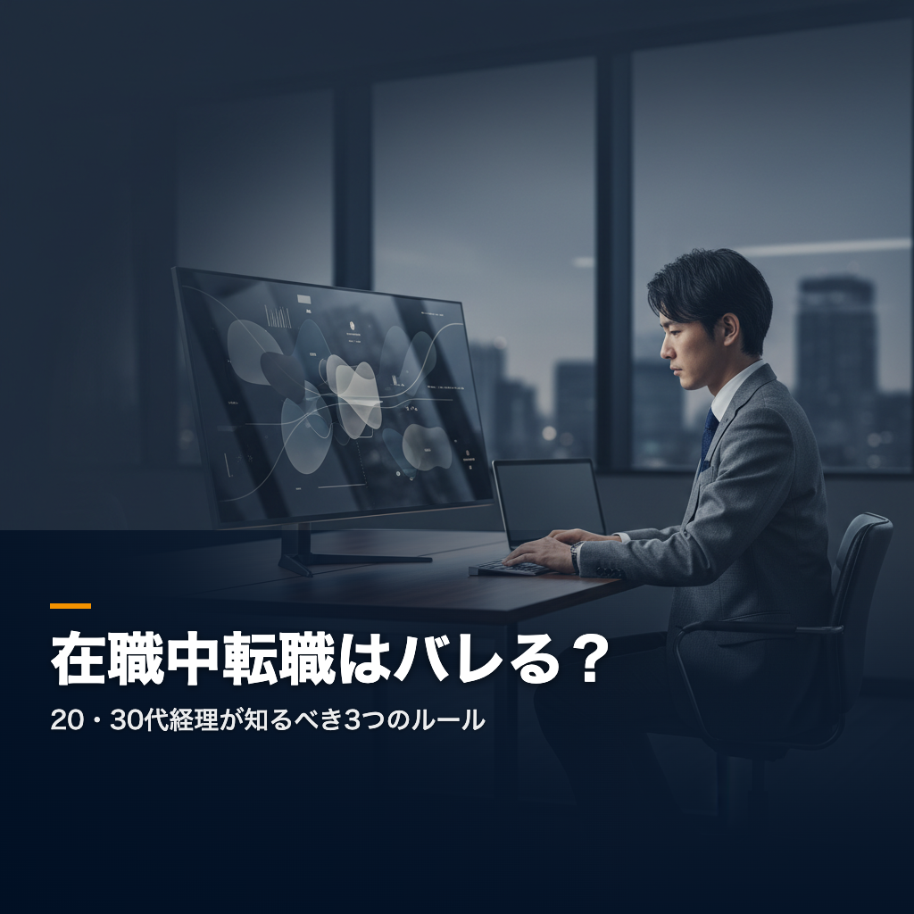 経理転職 在職中活動 バレない方法