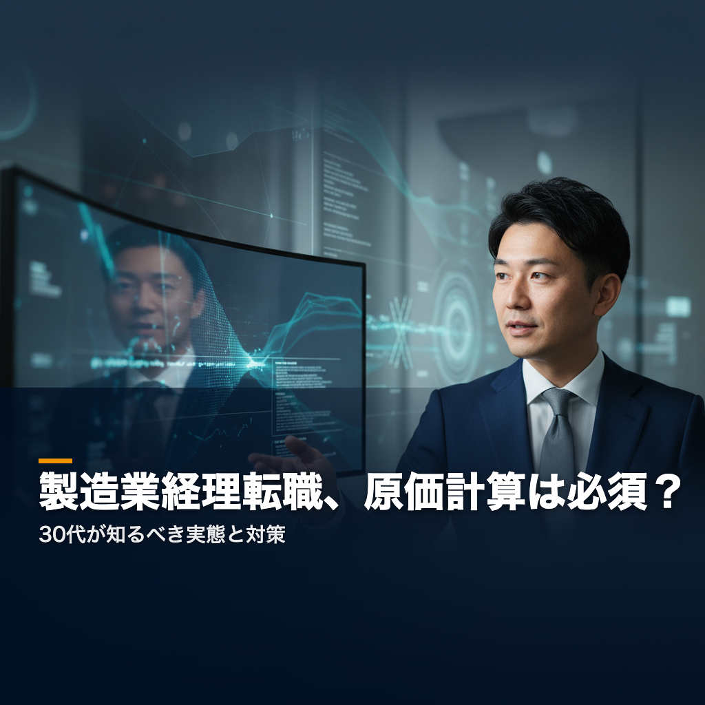 製造業 経理転職 原価計算スキルは必須か