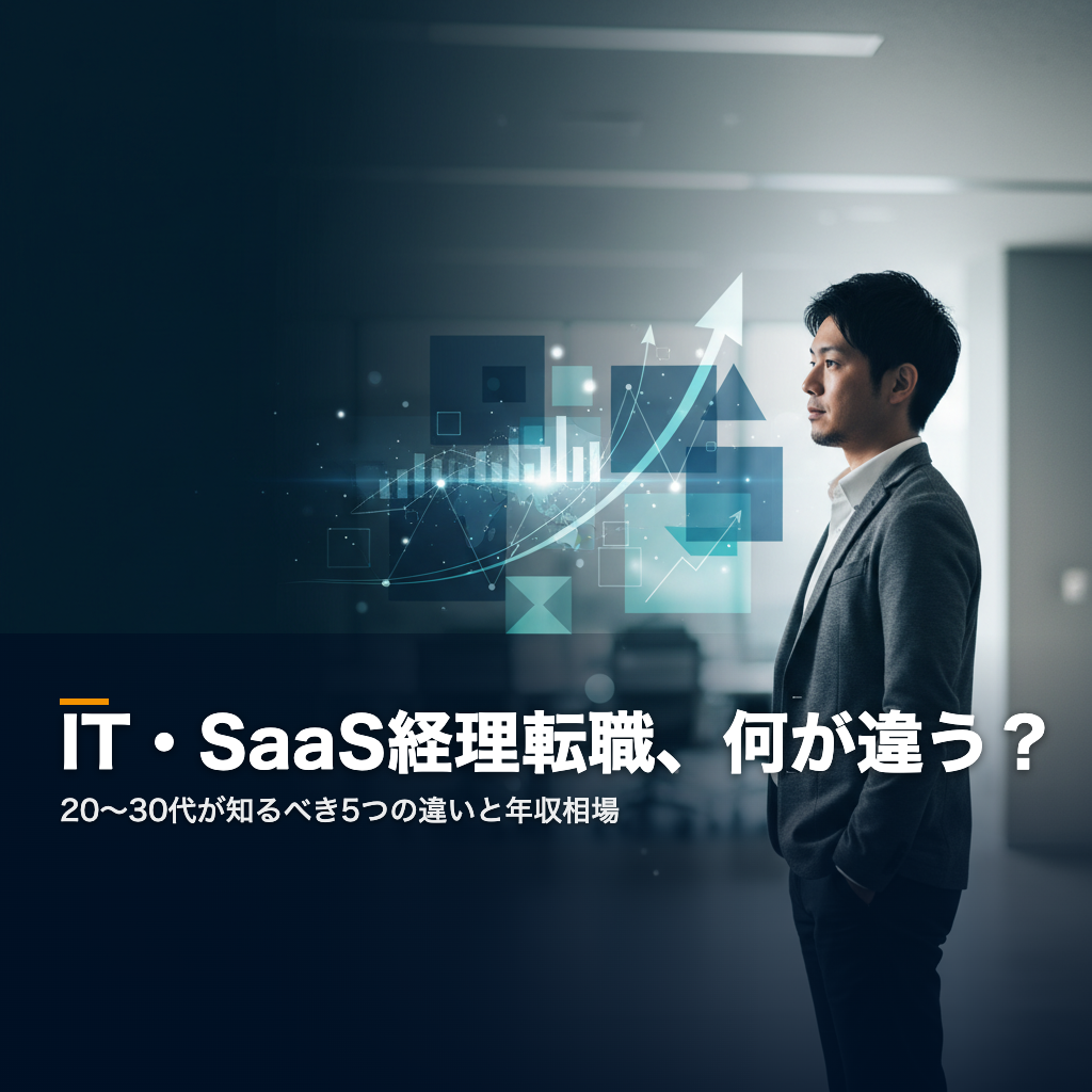 IT・SaaS企業への経理転職を検討する30代ビジネスパーソン