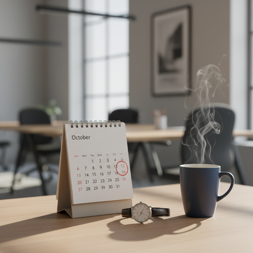 経理5年目の転職タイミングを示すイメージ