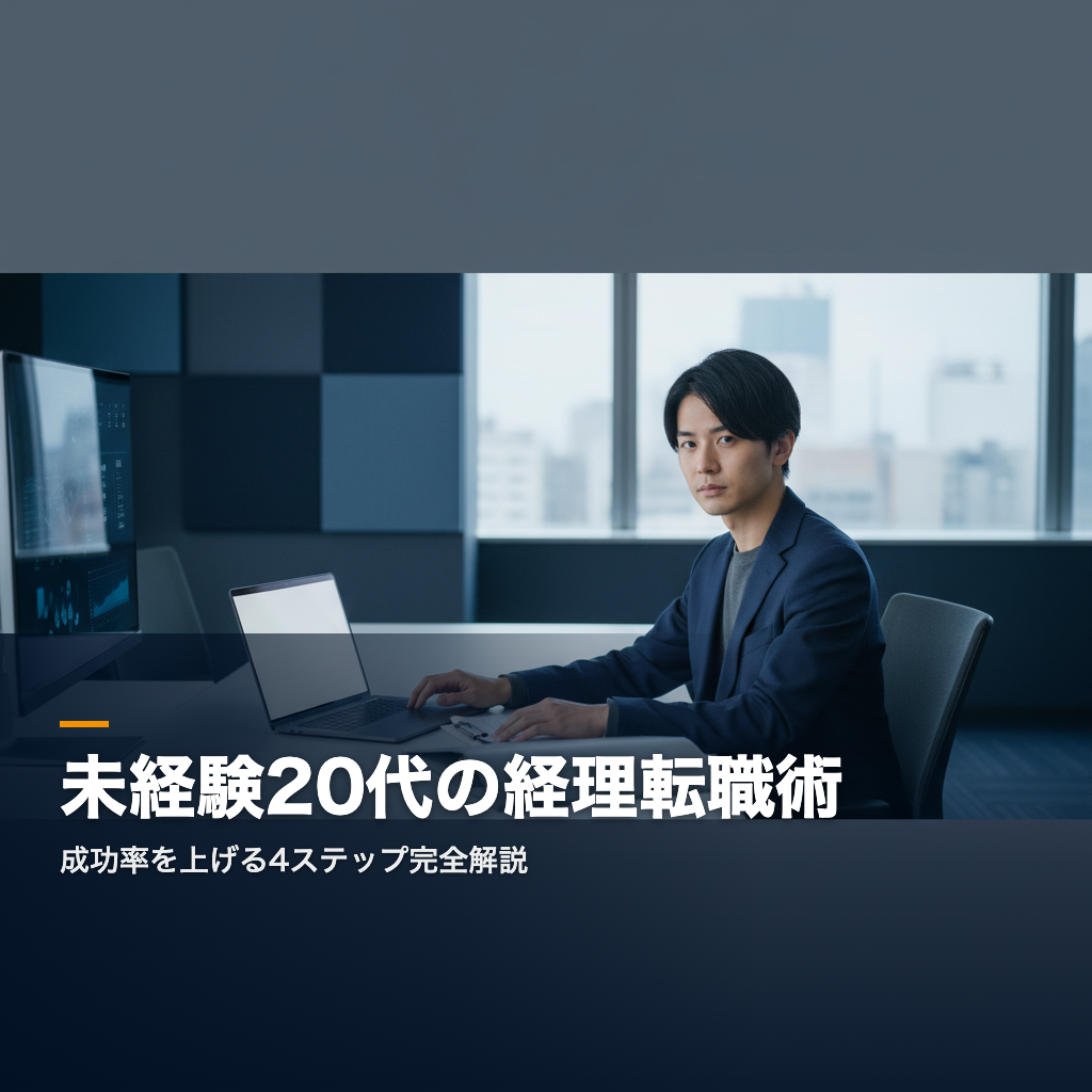 経理未経験20代転職を成功させるための4ステップ