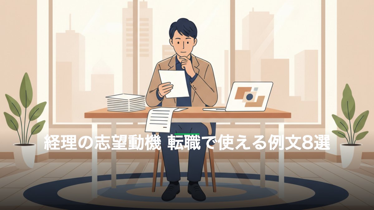 経理の志望動機 転職 例文8選