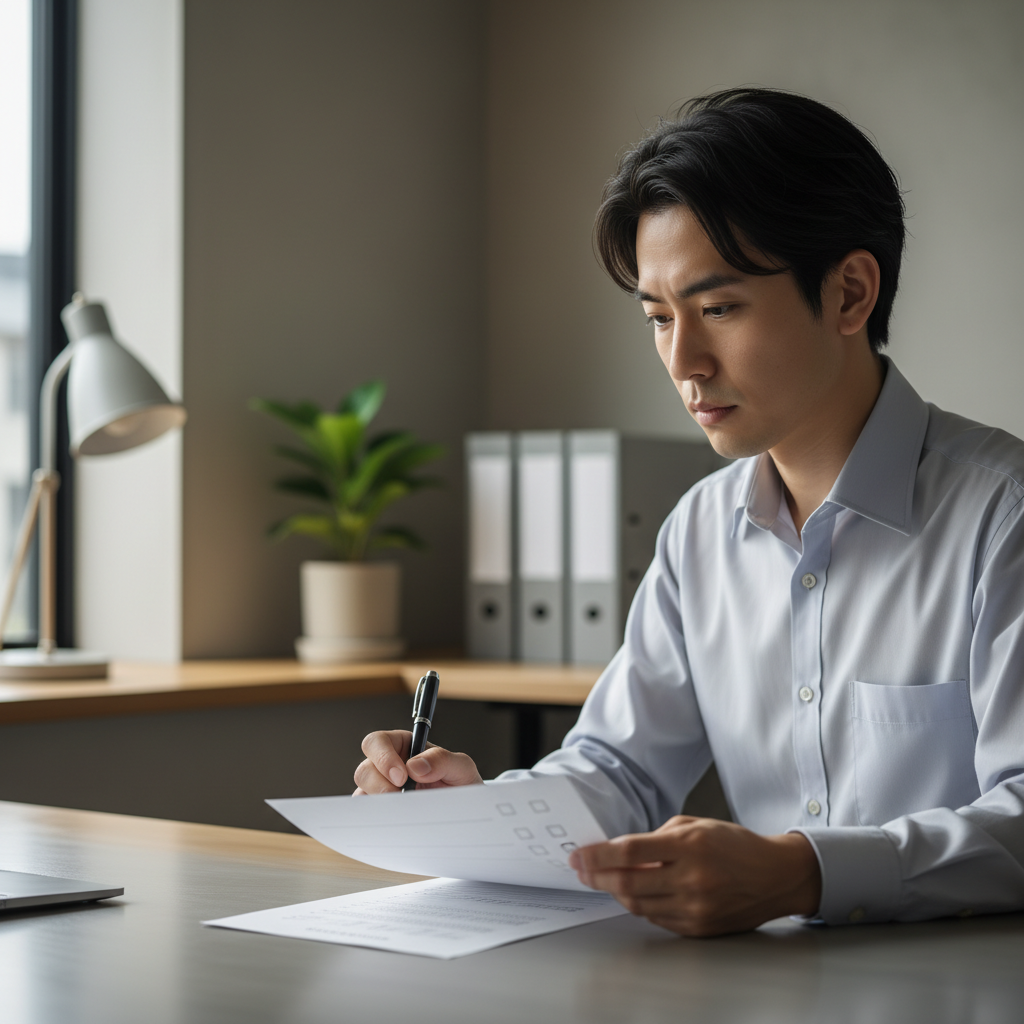 経理転職の条件を確認するチェックリスト作業