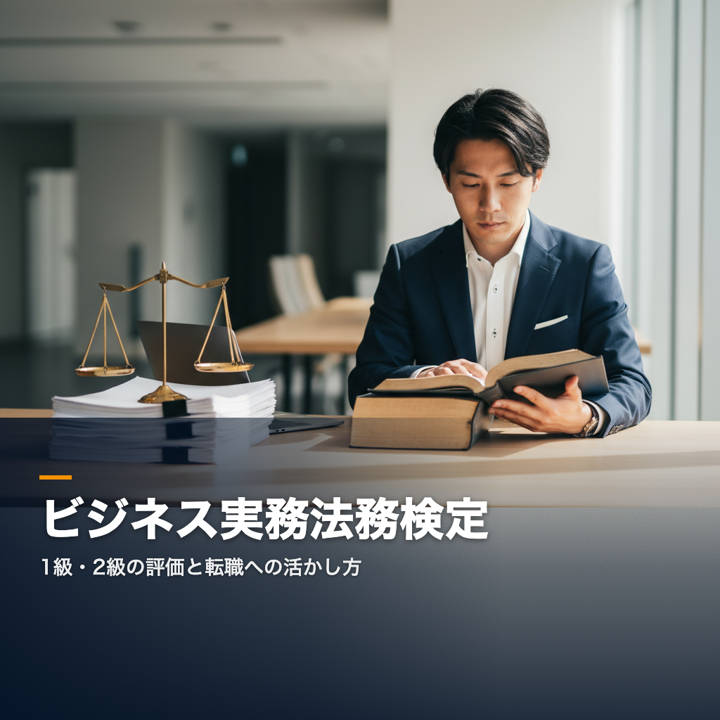 ビジネス実務法務 転職と検定の活かし方