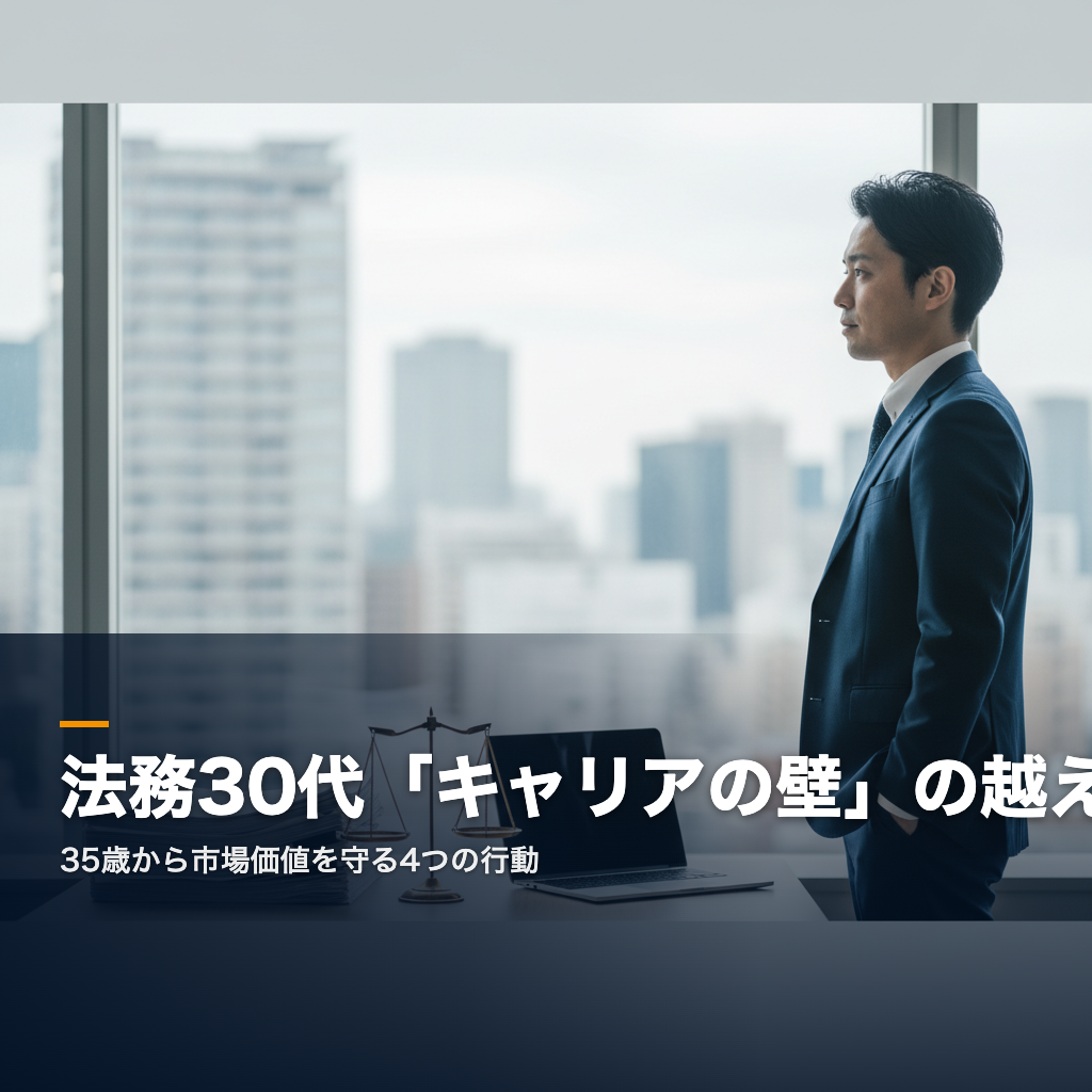 法務 キャリア 30代 市場価値を守る方法