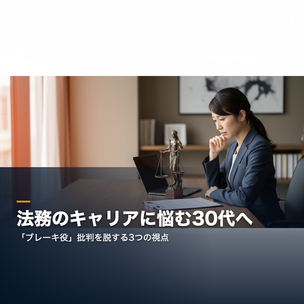 法務 キャリア 悩み 30代向けアイキャッチ