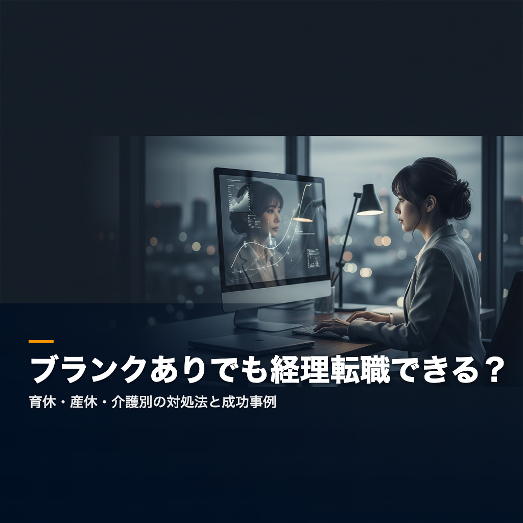 経理のブランク転職を考える女性プロフェッショナル
