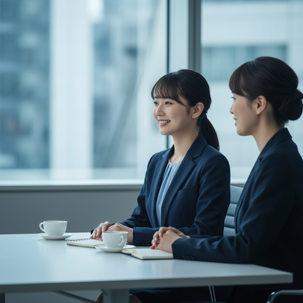 第二新卒の経理採用面接シーン