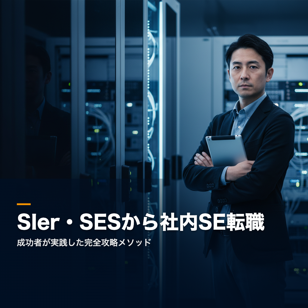 SIer・SESから社内SE転職する方法を解説する記事のアイキャッチ