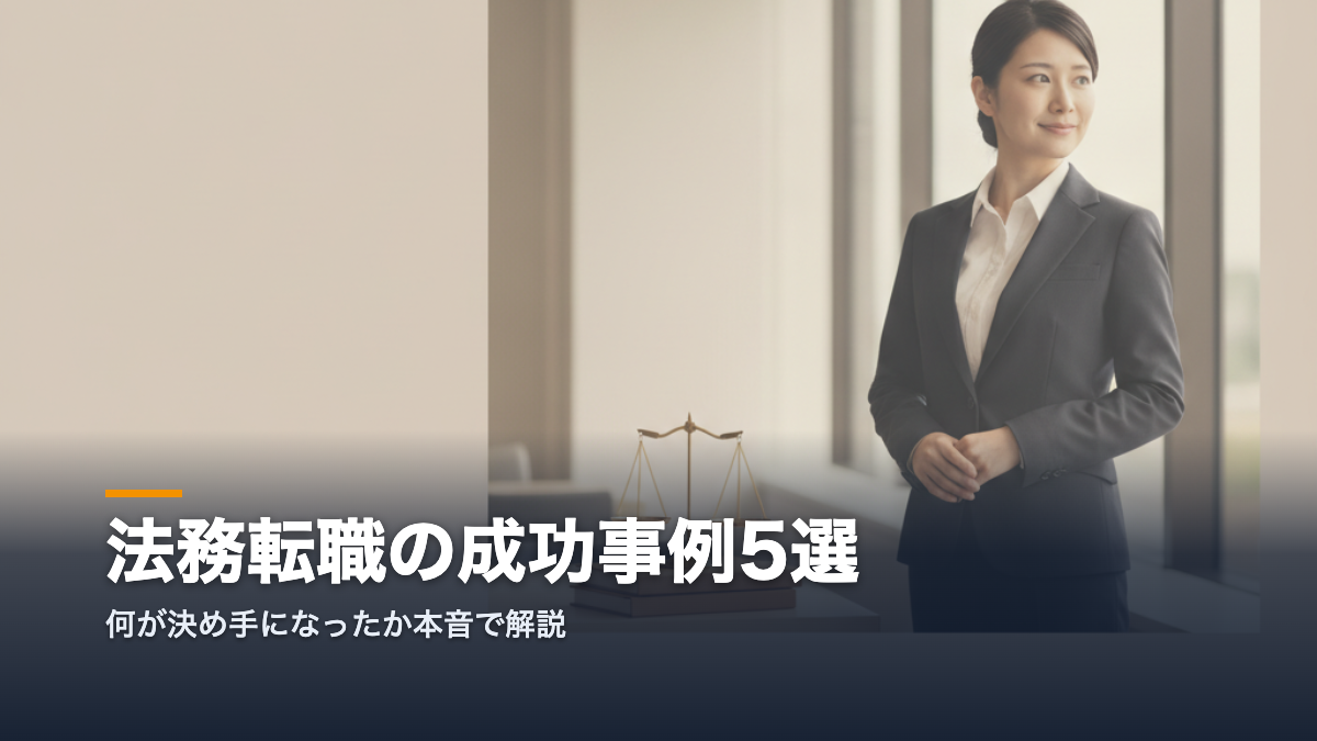 法務転職の成功事例を解説するアイキャッチ