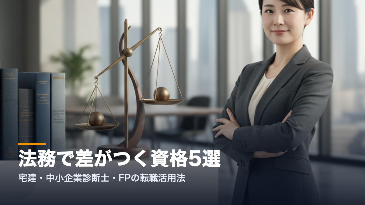 法務 資格 転職で差がつく資格5選