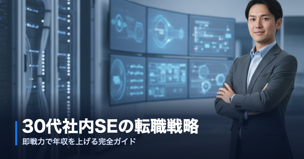 30代社内SEの転職戦略