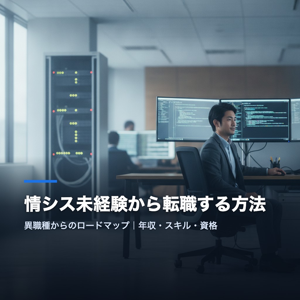 情シス未経験から転職する方法を解説するアイキャッチ