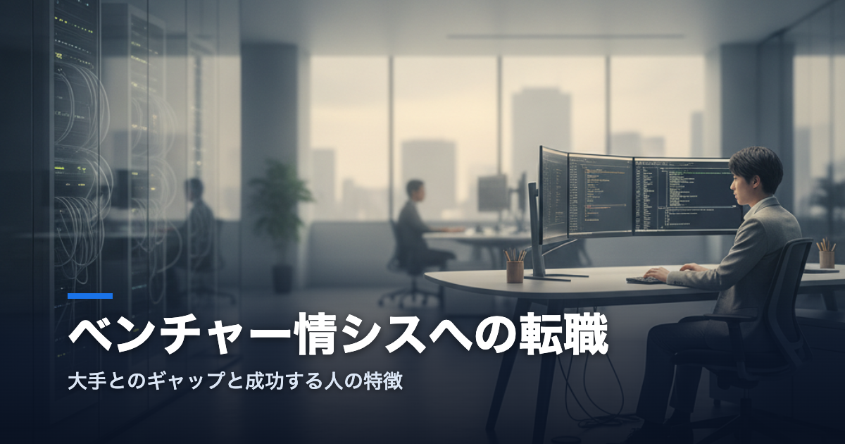 ベンチャー情シスへの転職のアイキャッチ