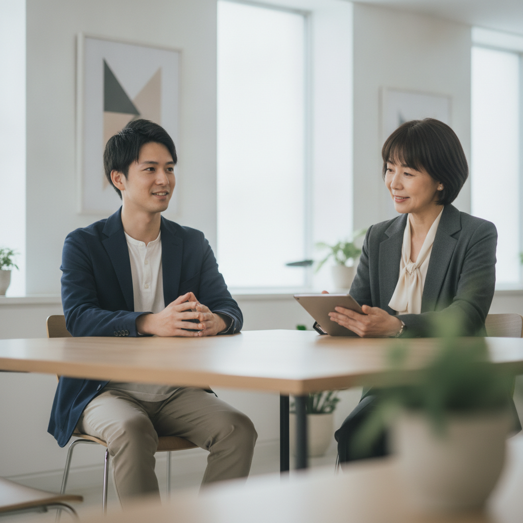 社内SE転職の面接シーン