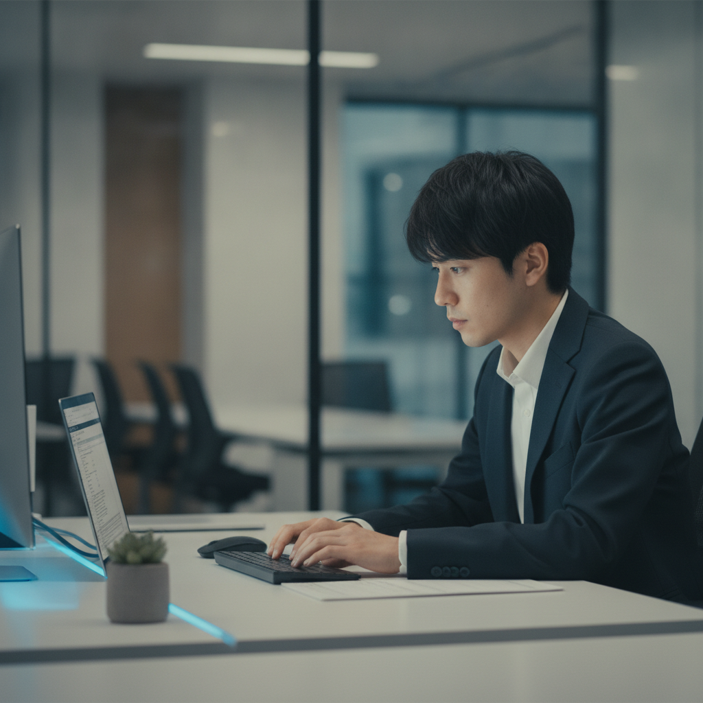ソフトウェアライセンスとIT資産を棚卸しする様子