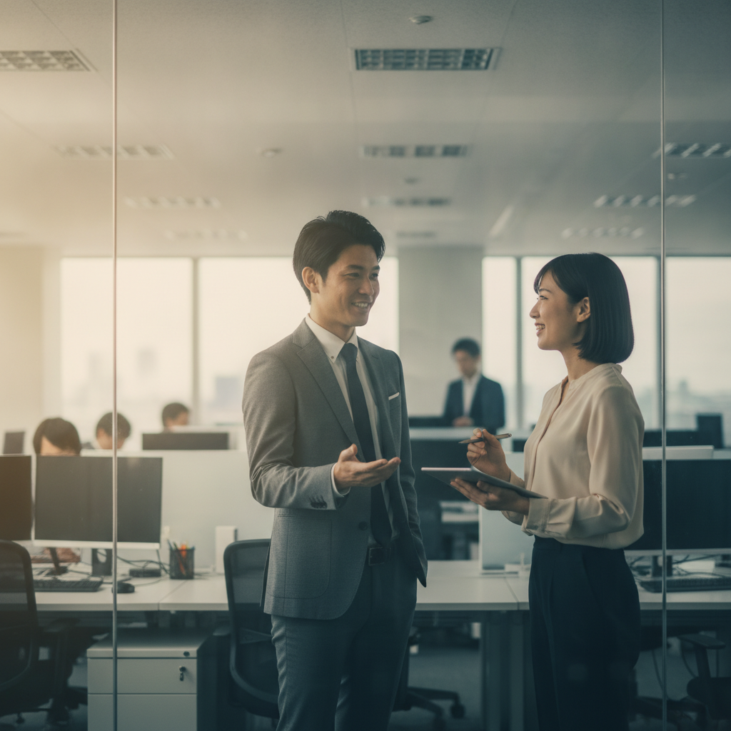 SaaS管理担当としてキャリアを相談する若手IT人材