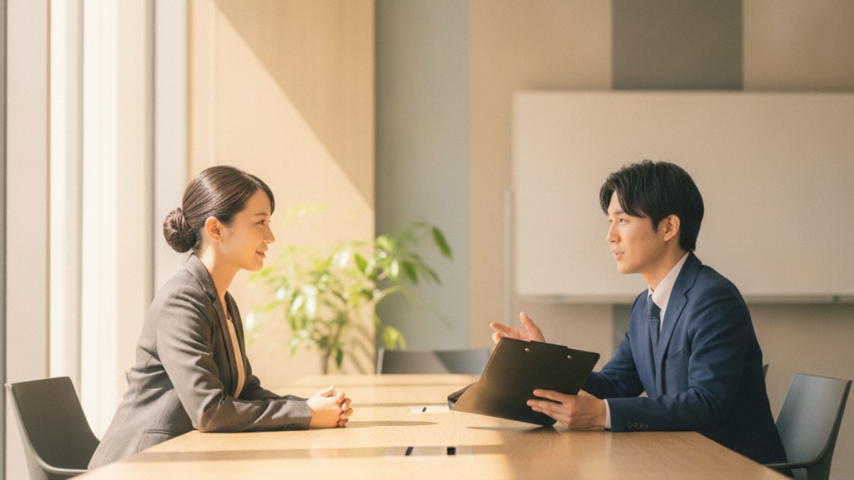 企業が経験年数の評価軸を見極める面接シーン