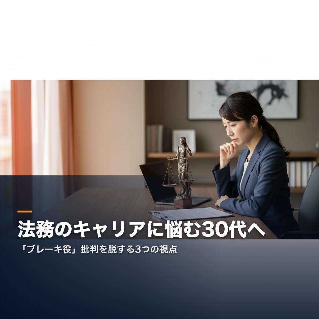 法務 キャリア 悩み 30代向けアイキャッチ