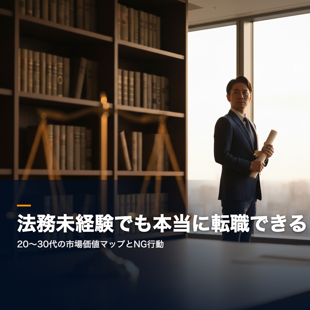 法務未経験 転職 市場価値マップ