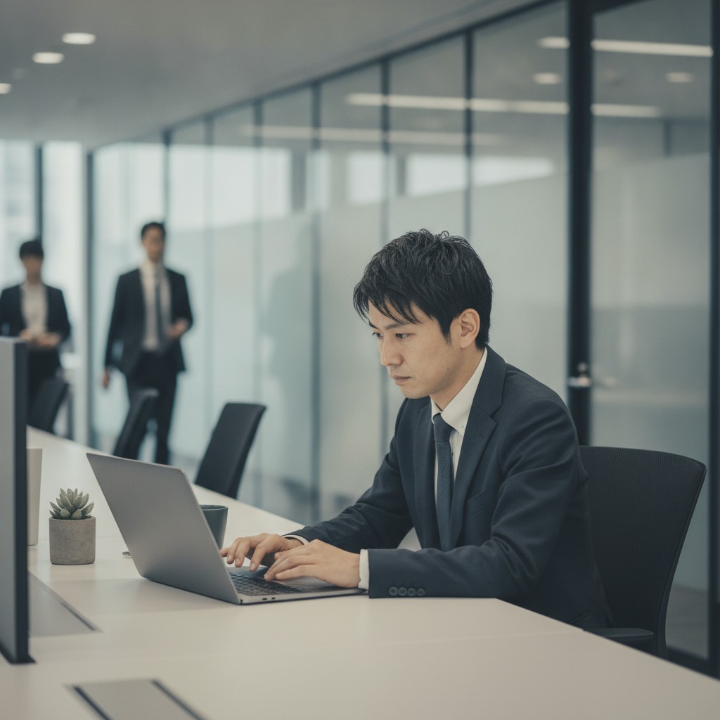 情シスチームで業務分担する様子
