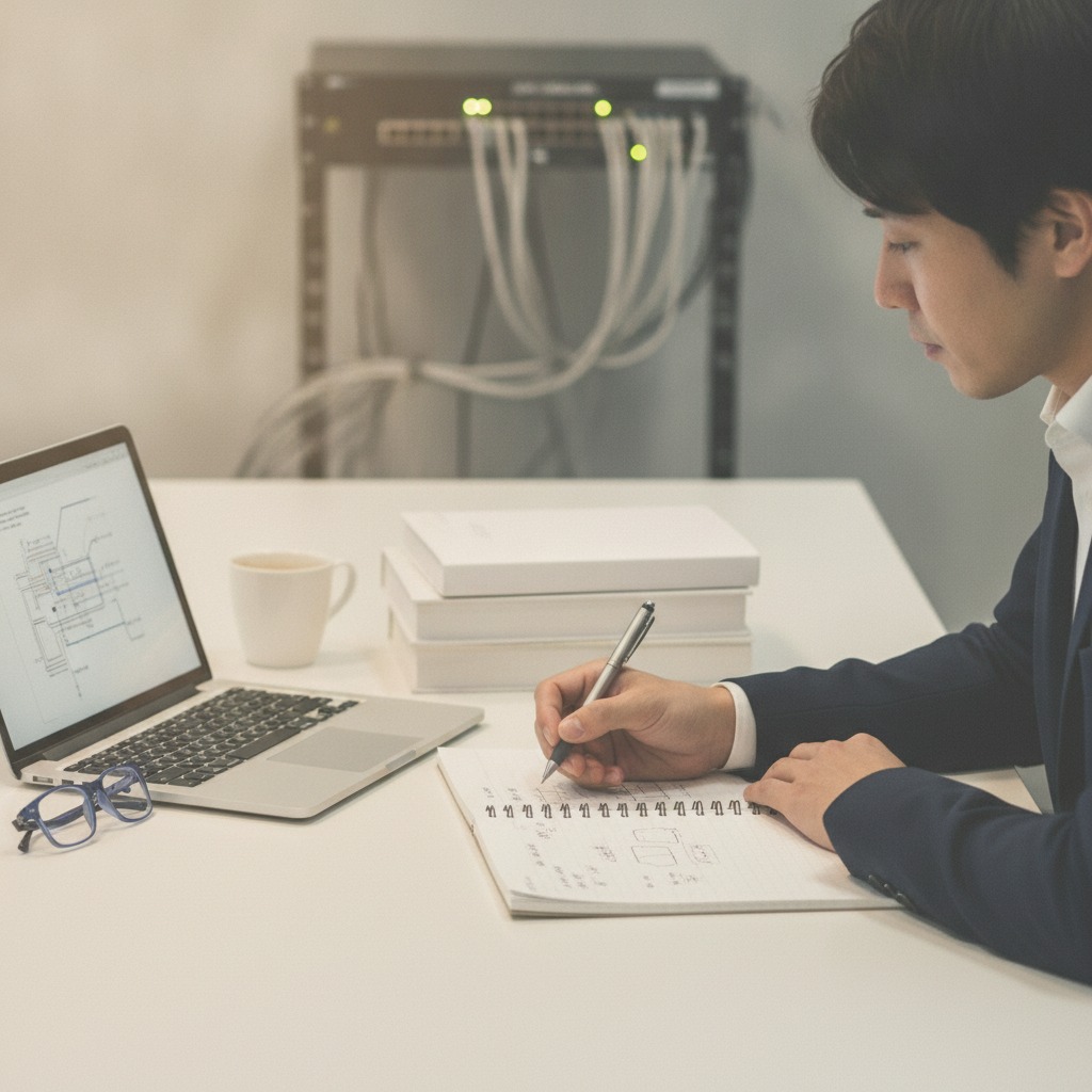 情シスの資格をステップごとに学習する様子