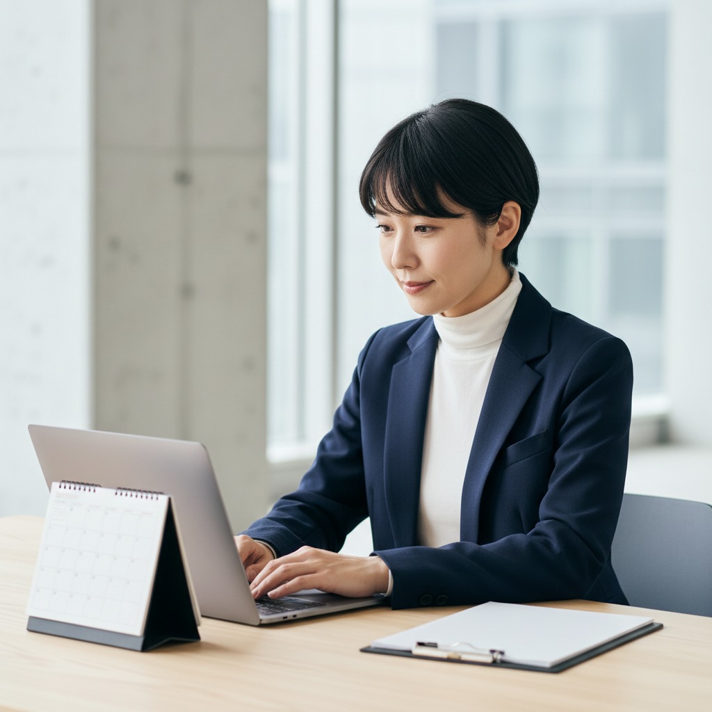 経理転職スケジュールを計画する30代ビジネスパーソン