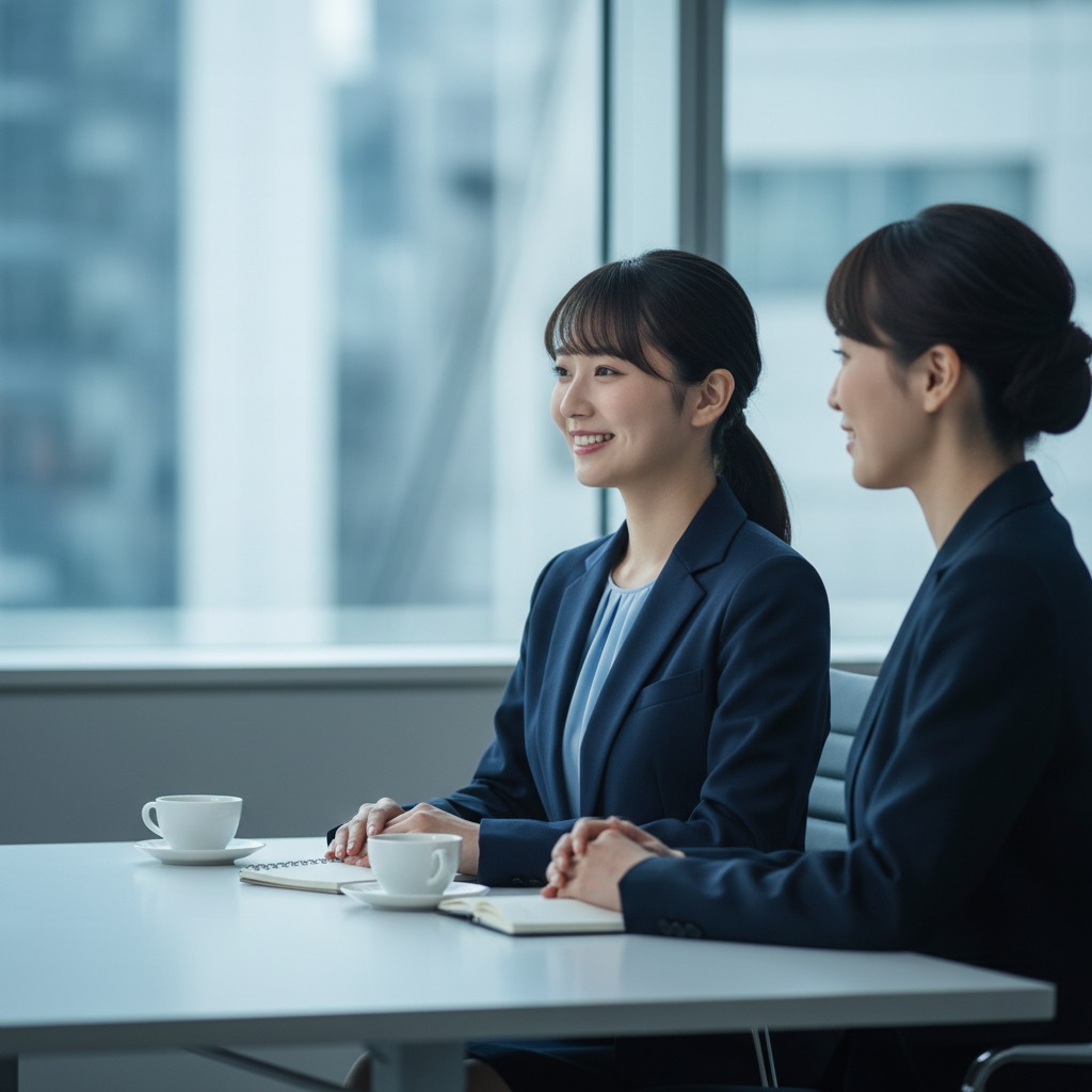 第二新卒の経理採用面接シーン